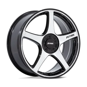 Petrol Wheels – PE003 P2E – Black – 17″x8″ 40mm – Summer Wheels – PE003DB17800140